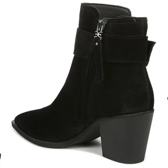 Sam Edelman Leonia Pointed Toe Black Bootie - Picture 3 of 5